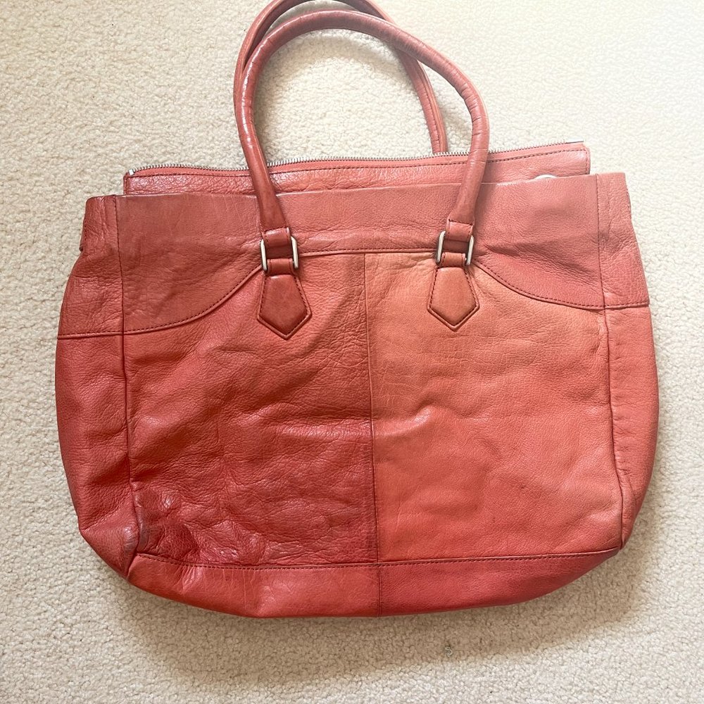 Leibeskind Leather Large Satchel Handbag/Shoulderbag with Matching Wallet - Picture 3 of 7